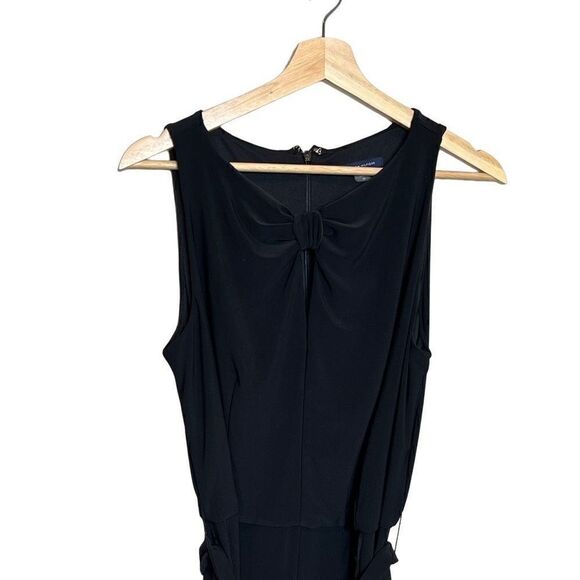 Tommy Hilfiger black sleeveless wide leg jumpsuit with rhinestone embellished ti - Picture 4 of 14